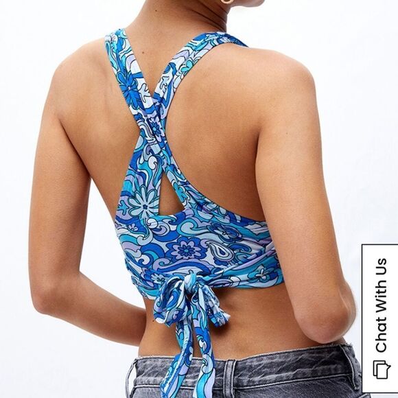 PacSun Sandy Tie Back Tank Sz M - Picture 2 of 11